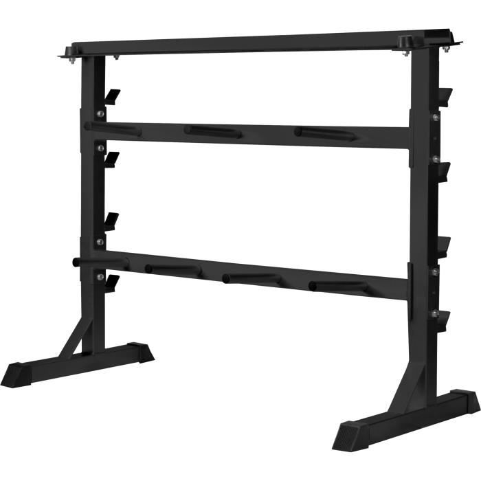 Rack de rangement pour poids et haltères 30/31mm - NOIR