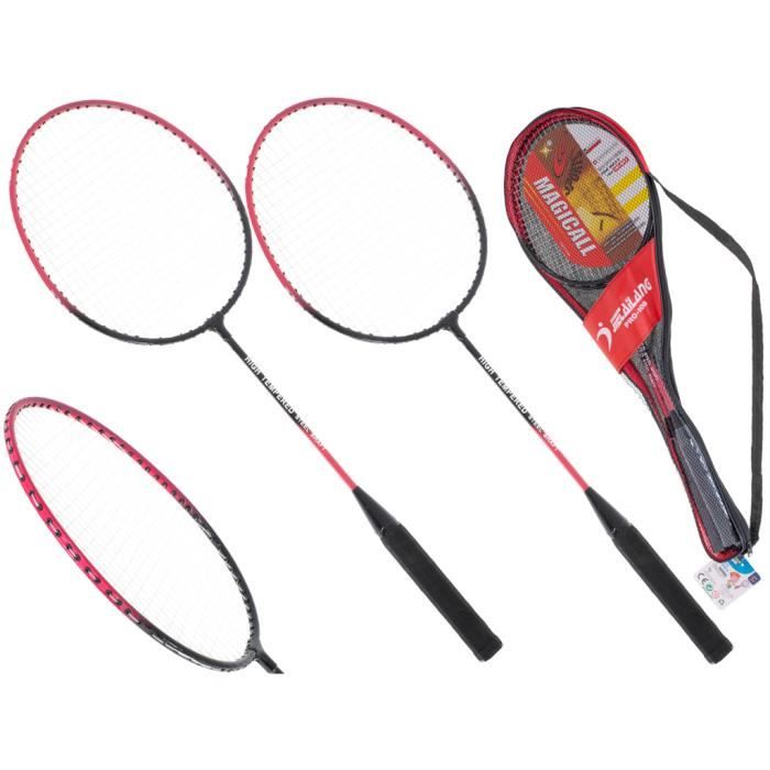 IKONKA Raquettes de badminton + étui