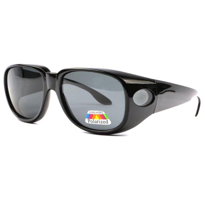 Surlunettes de soleil polarisantes Noire Confort Fysha - Noir - Taille unique