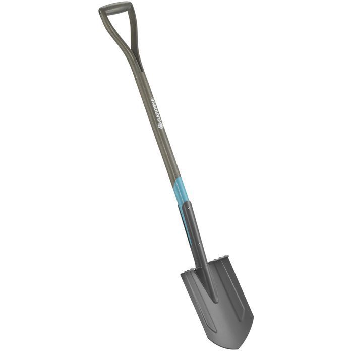 GARDENA Bêche à bord pointu NatureLine®– Manche bois 100% FSC® – Poignée ergo en D – Repose pied large – Garantie 10 ans (17001-20)