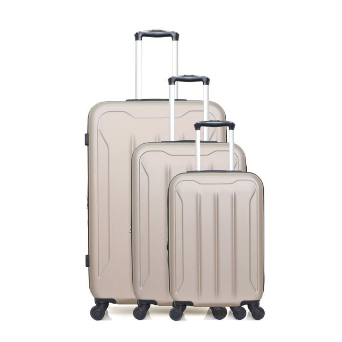 HERO – SET DE 3 - ABS – 75cm – 4 roues – PIRIN-S – BEIGE