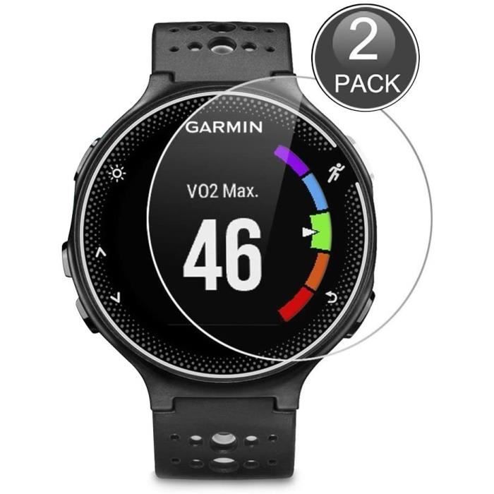 Garmin Forerunner 230 Protecteur d'écran, 0.26mm HD Protection Anti-Rayures Anti-Empreintes digitales, 9H Verre trempé Protector