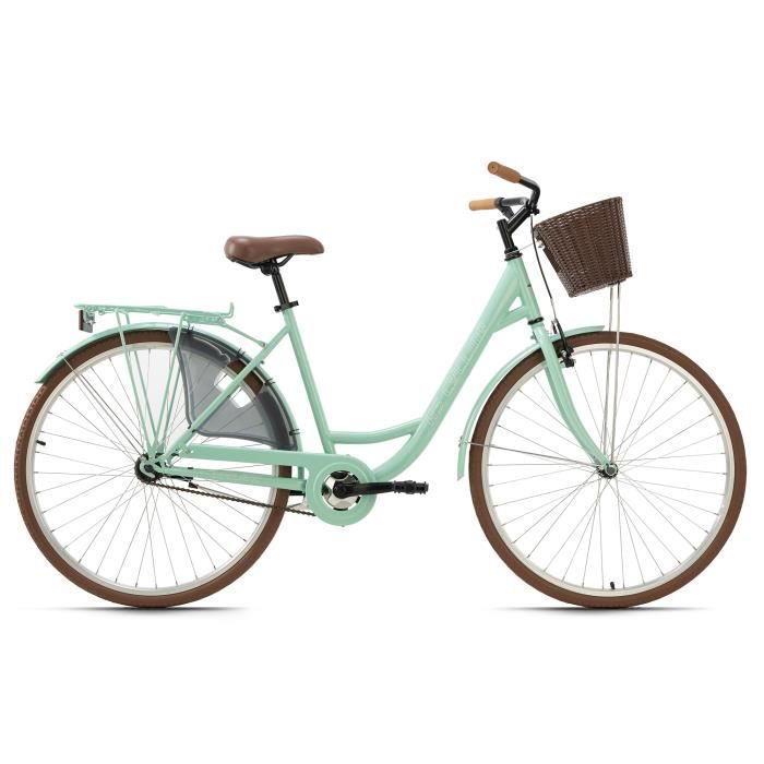 Vélo ville 28'' - KS CYCLING - Zeeland - Femme - 1 Vitesse - Vert - Taille de Cadre 48 cm