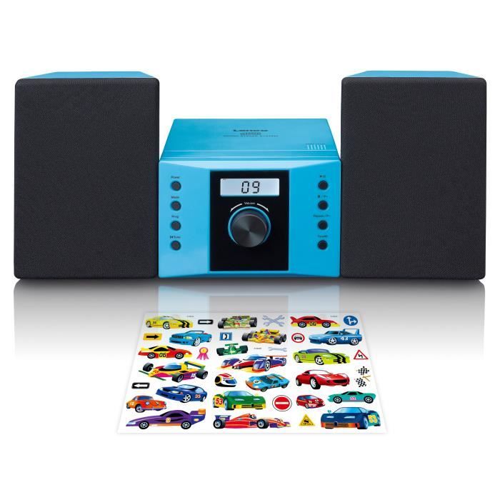 Chaîne HiFi avec radio FM et lecteur CD Lenco MC-013BU Bleu