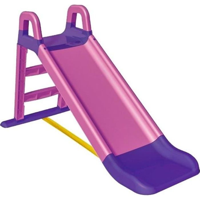 MELO Toboggan pliable glisse 140 cm enfants intérieur extérieur Rose