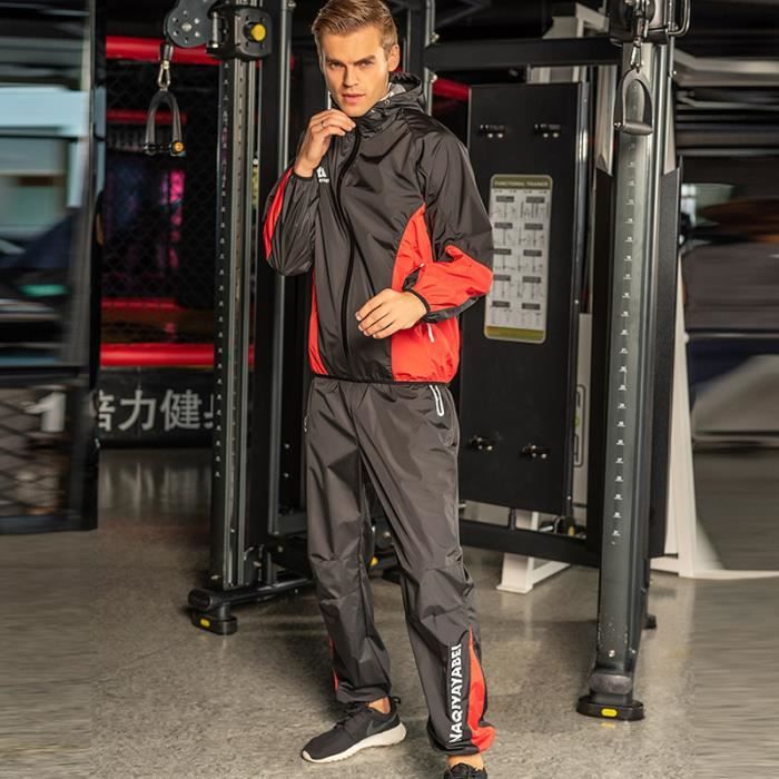 Combinaison De Sudation Couples Fitness Capuche Survêtement Minceur Entraînement Sauna Suit Homme Femme Perte De Poids