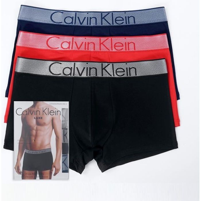 CALVIN KLEIN Pack de 3 Boxers Coton Homme