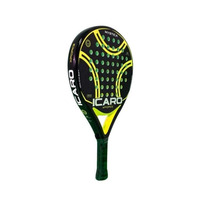 Mystica - Icaro X Force 2021 Yellow - Raquette de padel intermédiaire d'entrée de gamme - Jaune
