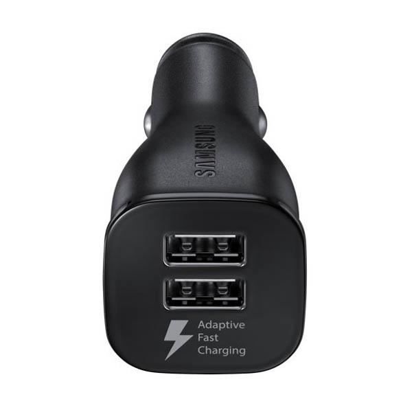 Samsung Chargeur rapide allume cigare double USB Noir
