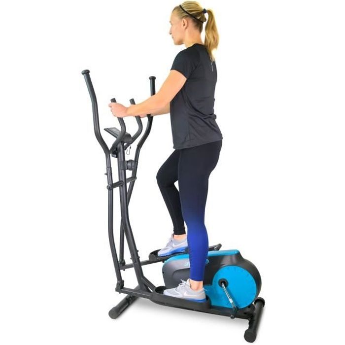 Vélo Elliptique d'appartement SMART BIKE 8 niveaux de résistance magnétique - Roue inertie 3Kg, Ecran d'entraînement