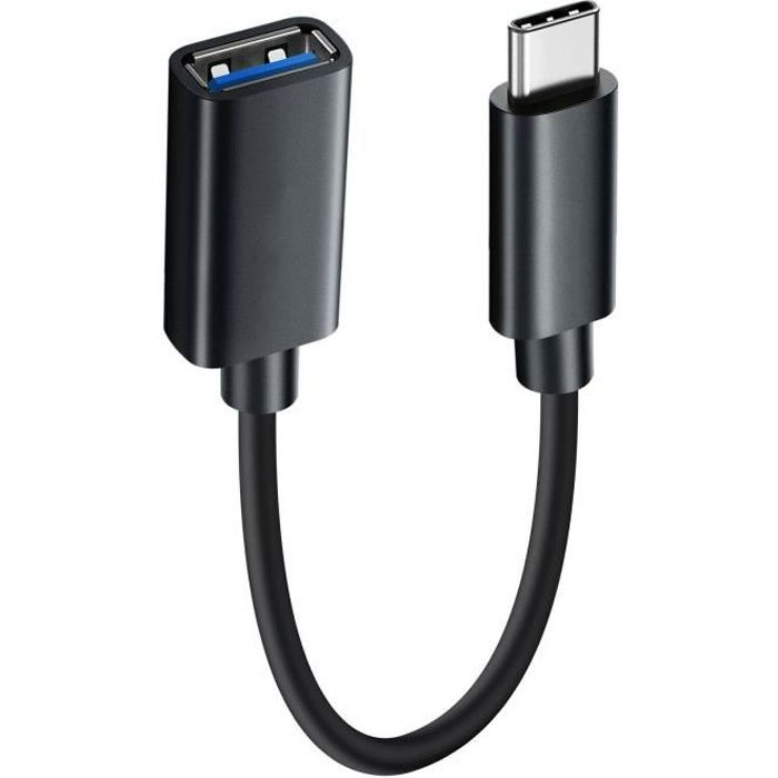 Câble Adaptateur OTG USB-C Vers USB Femelle Universel Type C Xiaomi Samsung Huawei Tablette