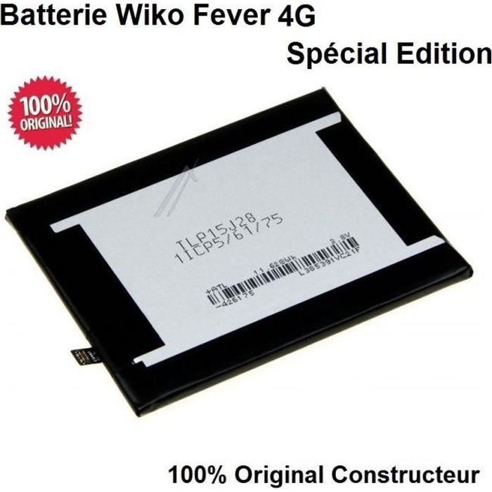 Batterie Wiko Fever 4G Spécial Edition 100% ORIGINAL