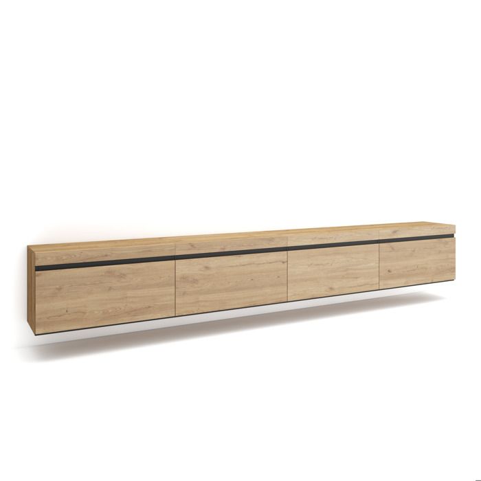 Meuble TV Banc Télé 320x35x45 cm TV grand format Suspendu Mural Chêne RF3630 Meuble TV Banc Télé 320x35x45 cm TV grand format Suspendu Mural Chêne RF3630