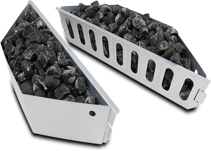 Porte-briquettes / Panier à charbon - PZCC - 7403 - Acier inoxydable - 57 cm (Weber 57 cm) - Pièce de rechange