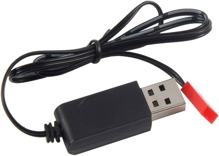 Chargeur USB 3,7V Avec Prise SM-2P – Pour Batteries Li-ion Et Jouets RC (voiture, Drone, Bateau)