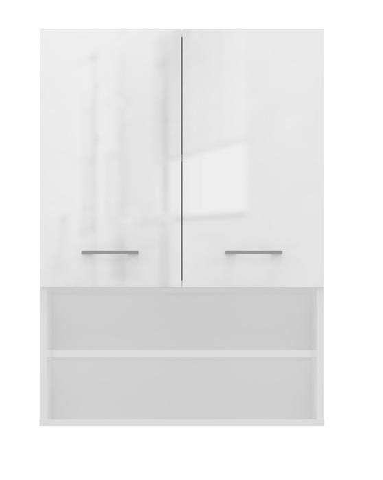 Pola MINI/DK meuble pour lave-linge BLANC BRILLANT