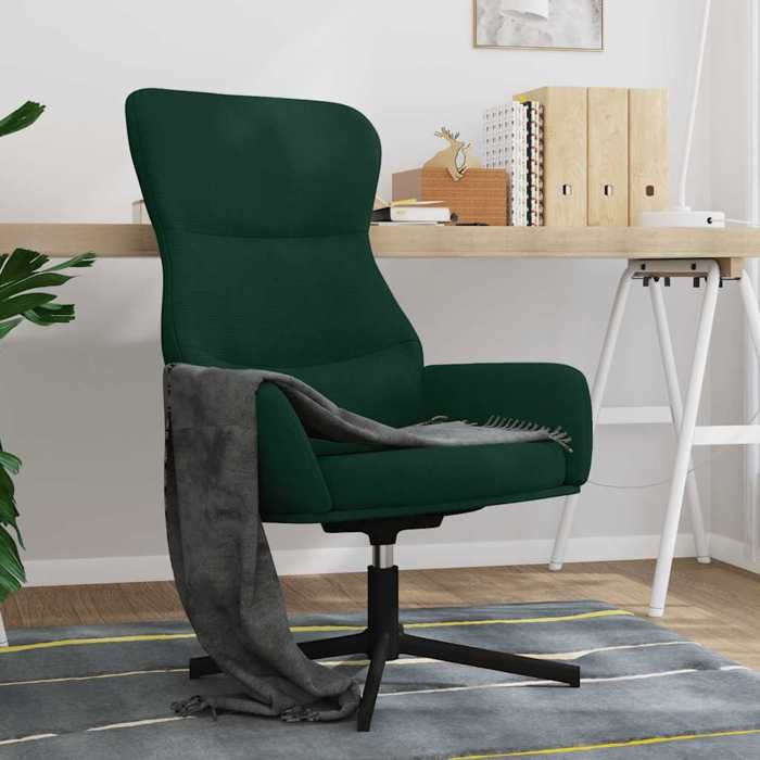 vidaXL Chaise de Relaxation Chaise de Salon Siège de Salon Fauteuil de Relaxation Meuble de Salle de Séjour Intérieur Vert 341110