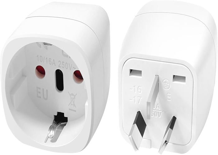 2 Pièces Adaptateur de Voyage France vers Australie/Chine Adaptateur Voyage pour Australie Chinoise Nouvelle Zelande Fidji