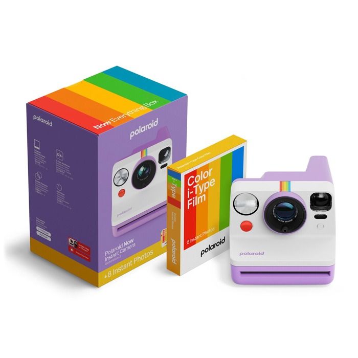 Appareil photo instantané Polaroid Now + Pack de films (8 photos) - Violet