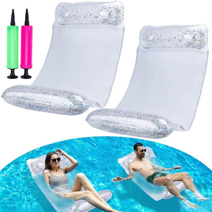 Matelas Piscine Filet,Hamac Flottant Piscine 4en1 Hamac De Piscine Multi Usage Pliable Hamac Gonflable Portable Flotteur Ultraleger 93170973