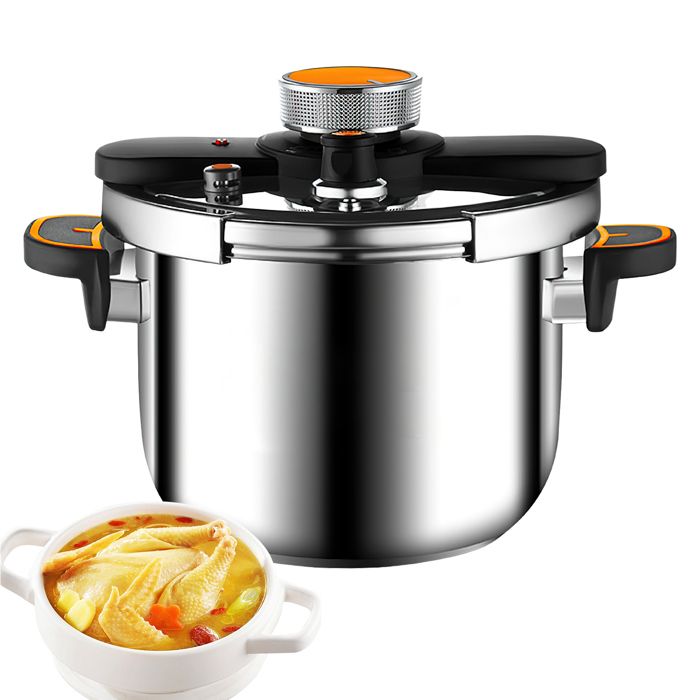 Autocuiseur professionnel - Autocuiseur - 6L - Sécurité - Antidéflagrant - Épais - Autocuiseur acier inoxydable-Qualité alimentaire