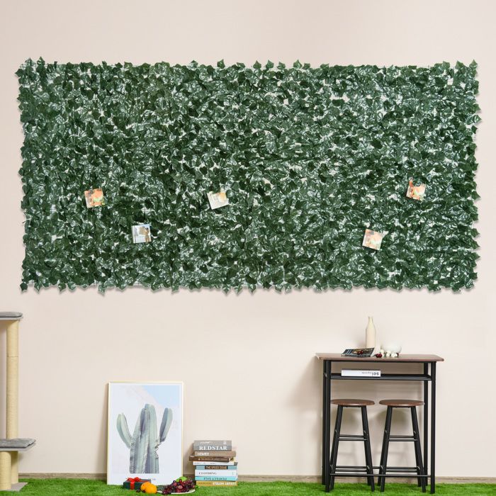 Haie Artificielle Brise-Vue décoration Rouleau 3L x 1,5H m Feuillage ...