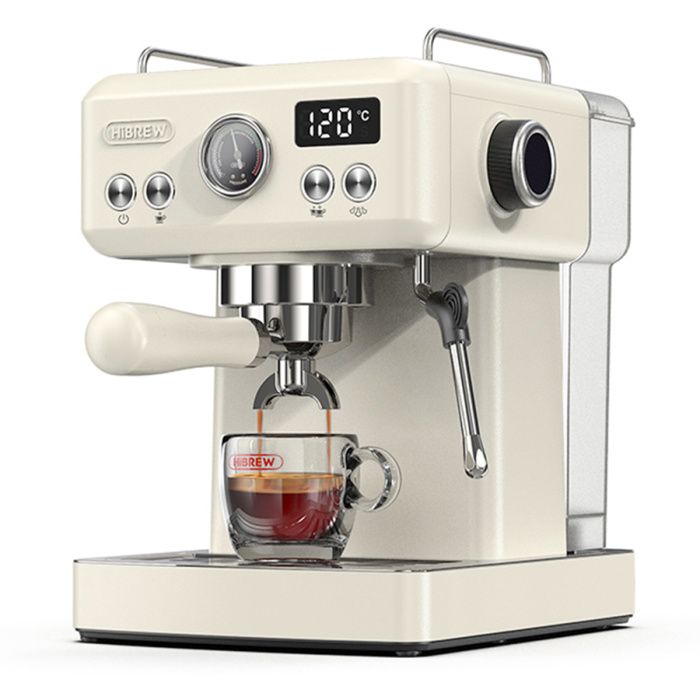 Machine Café HiBREW H10A - Pression Dextraction 20 Bars -Température Volume Réglables - Filtre 58 mm - Réservoir Amovible 18 L