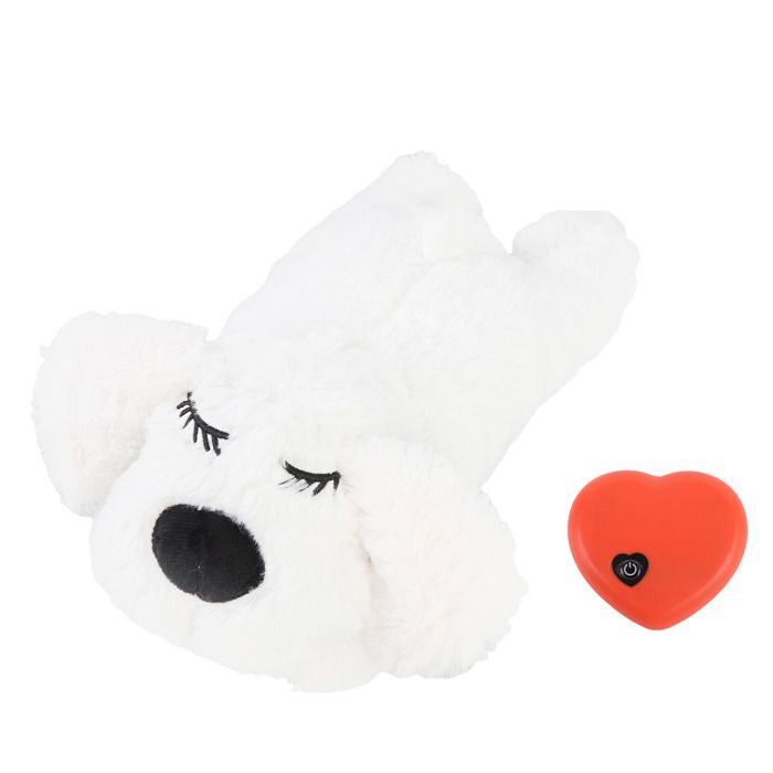 Peluche calmante pour animaux - ULISEM - Simulation de battement de cœur - Anti-stress - Ultra-douce