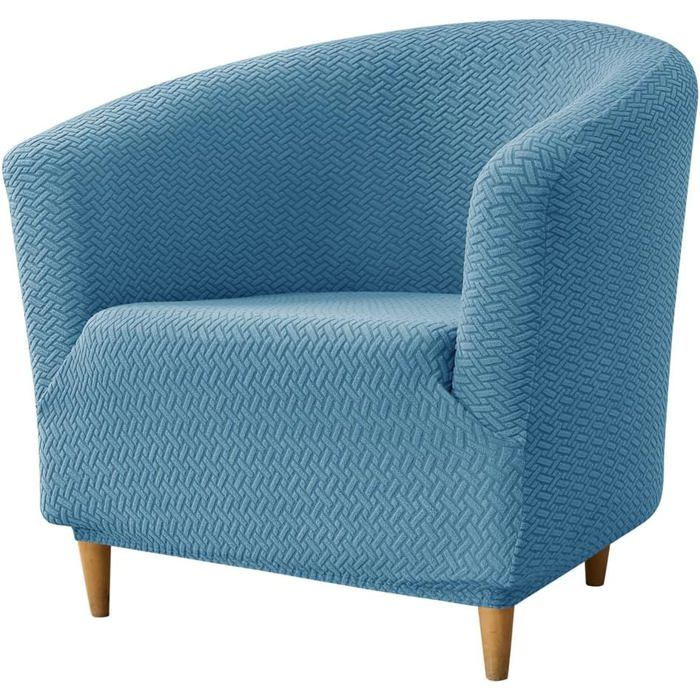 Housse de Fauteuil Cabriolet 1 Place - Jacquard Chesterfield Extensible - Housse Universelle pour Fauteuil Tub Club