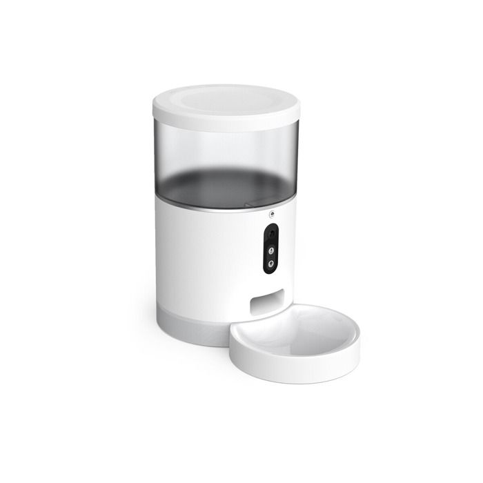 Distributeur automatique de nourriture pour chat Pawzz avec caméra Blanc Distributeur automatique de nourriture pour chat Pawzz avec caméra Blanc