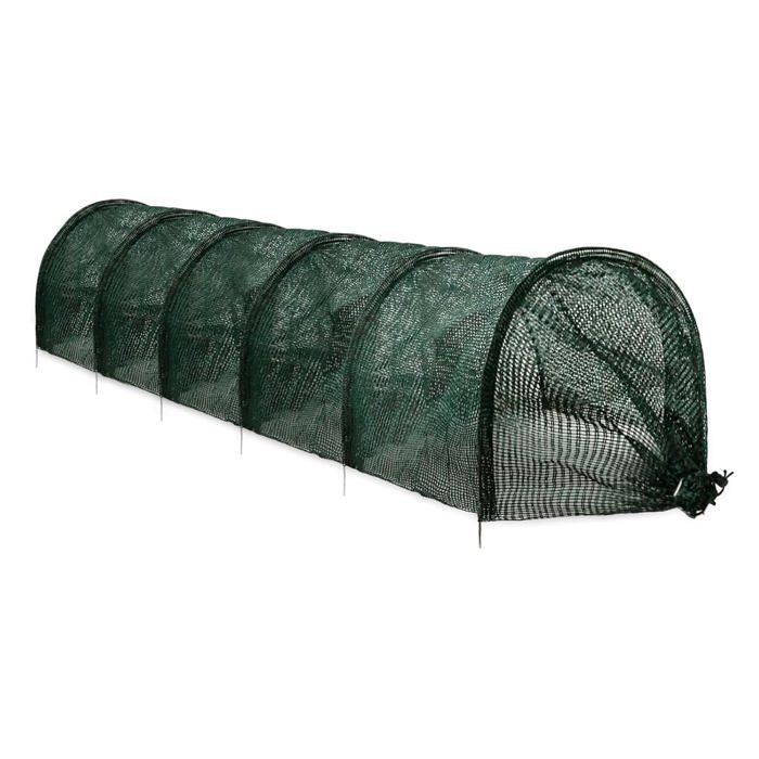 Filet de jardin tunnel à légumes pliable filet de protection contre les insectes de maille légumes vert papillon oiseau 45 x 300 cm
