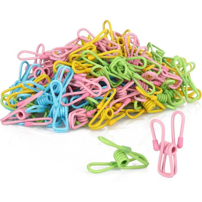 100x Pinces à Linge en métal Pinces à Serviettes durables pinces à serviettes de pge Clips Colorés 100 Pièces PINCE A LINGE 100x Pinces à Linge en métal Pinces à Serviettes durables pinces à serviettes de pge Clips Colorés 100 Pièces PINCE A LINGE