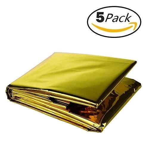 la randonnée 160 x 208 cm la survie ou les premiers secours Gidenfly Lot de 10 couvertures de secours en aluminium Mylar Couverture thermique d/'urgence Pour l/'extérieur