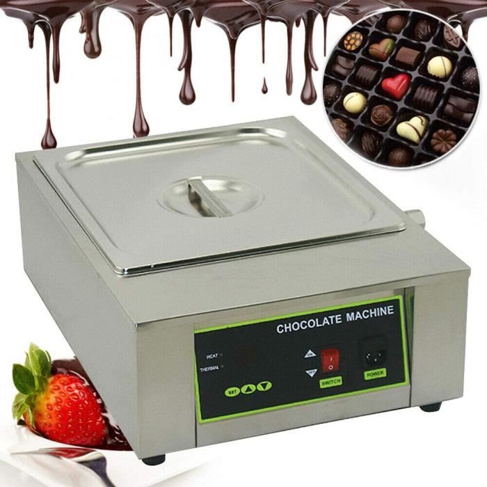 Cuiseur pour Chocolat avec Contrôle de la Température 8KG Tempereuse a Chocolat Fondoir à chocolat électrique 1000W Acier Inoxydable