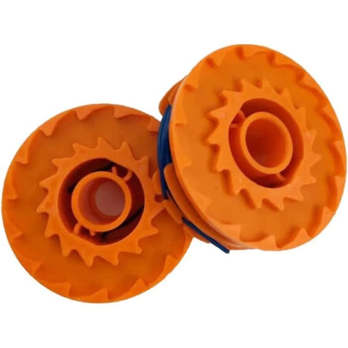 Lot De 4 Bobines Auto-feed Pour Débroussailleuse Mac Allister MGTP18Li – Fil Nylon 1,65 Mm, 3 M Par Bobine, Compatible WORX