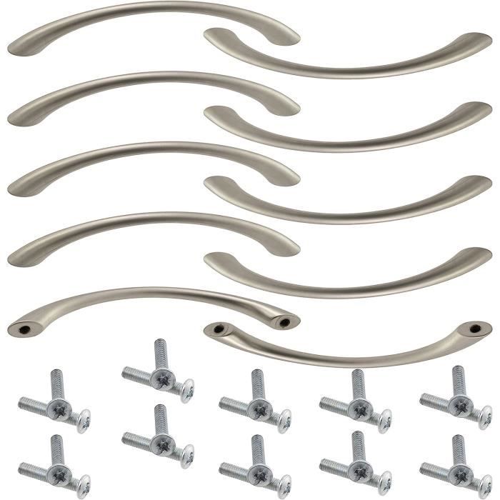 10 Pièces Patères PETI 151 X 24 X 71 Mm Entraxe 32 Mm Aspect Inox 10 Pièces Patères PETI 151 X 24 X 71 Mm Entraxe 32 Mm Aspect Inox