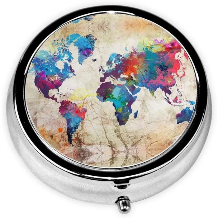 Goldbuch Sac D’École Motif Carte Du Monde – 35 Cm – Carton Verni – Pour Frères Et Sœurs – Cadeau Rentrée