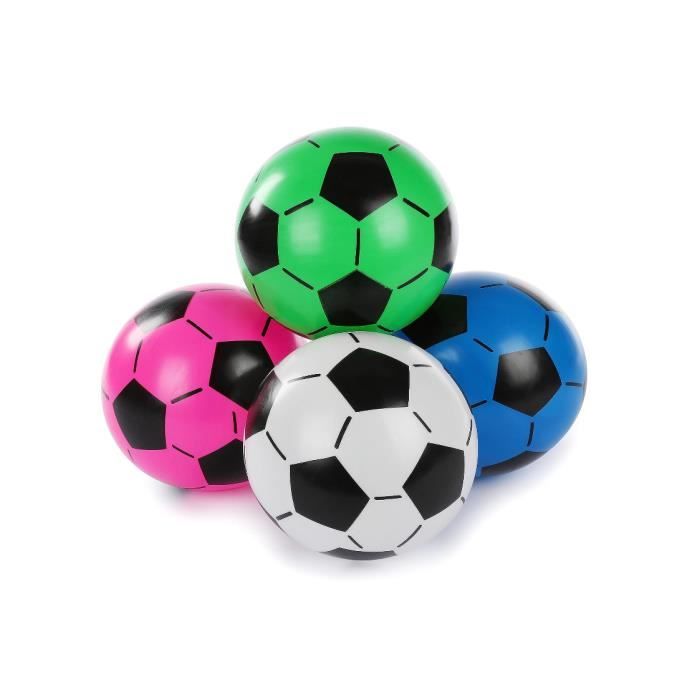 Lot de 4 ballons de football gonflables en PVC pour enfant 20 cm ballons de  plage Jouets d'activités de plein air - Cdiscount Sport