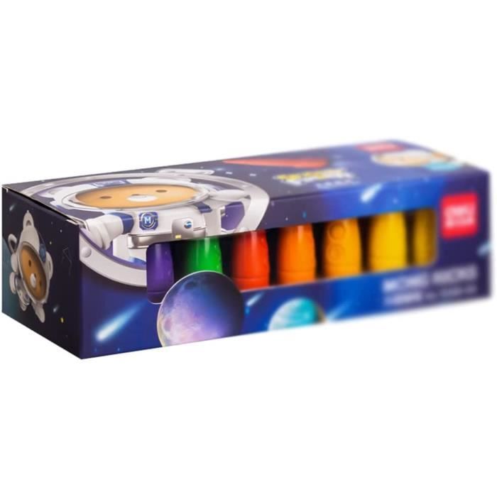 Lot de 231 fusées en bois - Jouet pour enfants - Avec 15 fusées en bois, 202 strass, 12 crayons de couleur, 2 autocollants - Kit de bricolage pour filles et garçons - Bricolage B