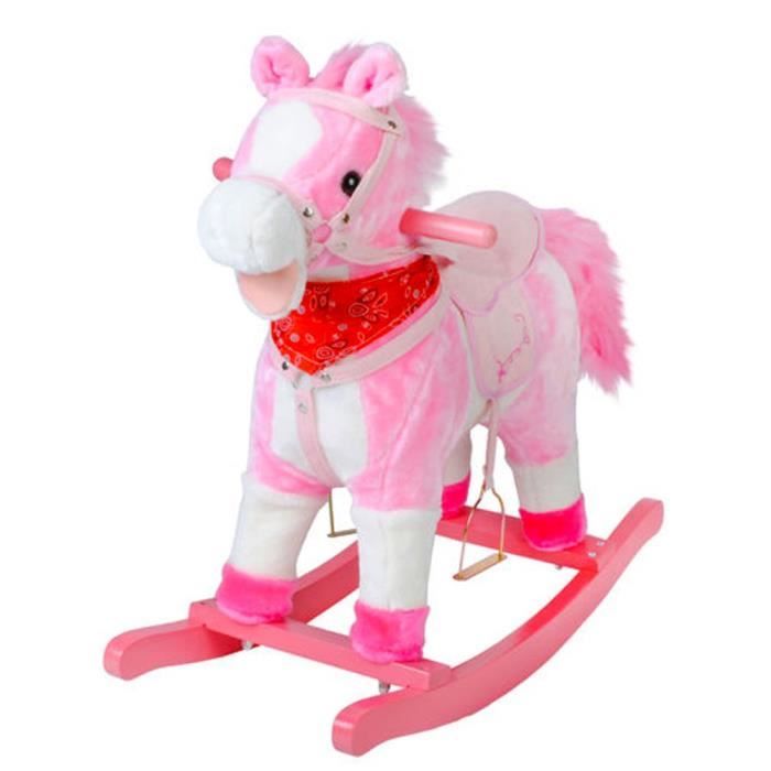 cheval à bascule peluche