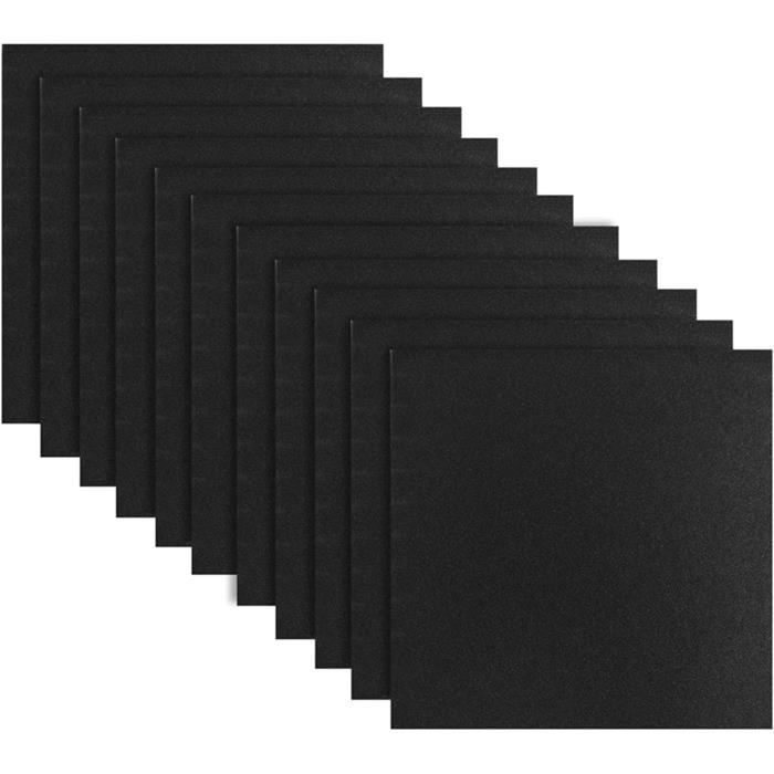 Lot De 24 Panneaux Acoustiques En Mousse Haute Densité 25x25x5 Cm - Noir - Isolation Studio, Home Cinéma, Bureau