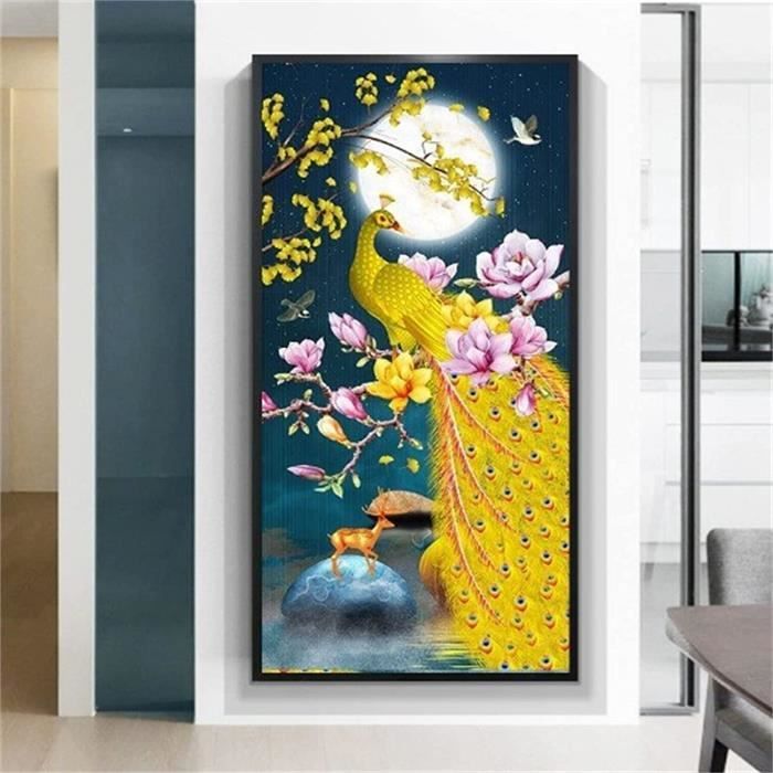 ZHXXFD Broderie Diamant Kit Complet Grand Format 30X40 Aigle Animal 5D Diamond Painting Strass Complet Kit,Peinture Diamant Pour Enfants Et Adultes ,Full Rond Drill Diamant Art Painting