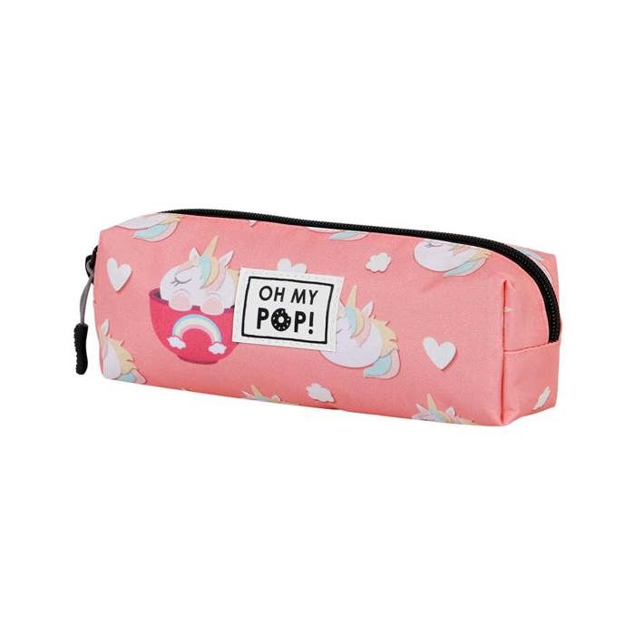 Oh My Pop! Trousse Triple Compartiments – 11 X 23 X 7 Cm, Transparente, Licence