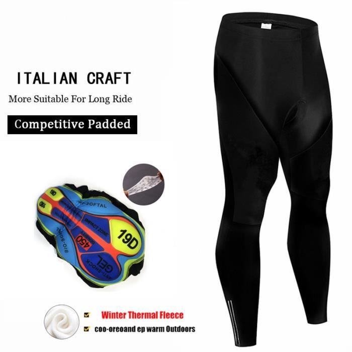 Pantalon De Cyclisme Polaire D'hiver, Coussin Gel, Pantalon Chaud For