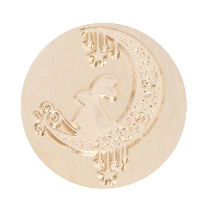 Sceau de peinture au feu rétro en relief - 30 mm - Tampon en bois