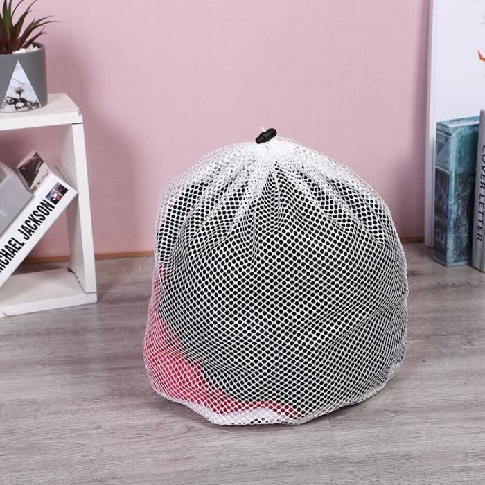 Sacs à Linge En Maille Avec Cordon De Cordon Grand Sac De Filet à Lave-linge Pour Chaussettes à