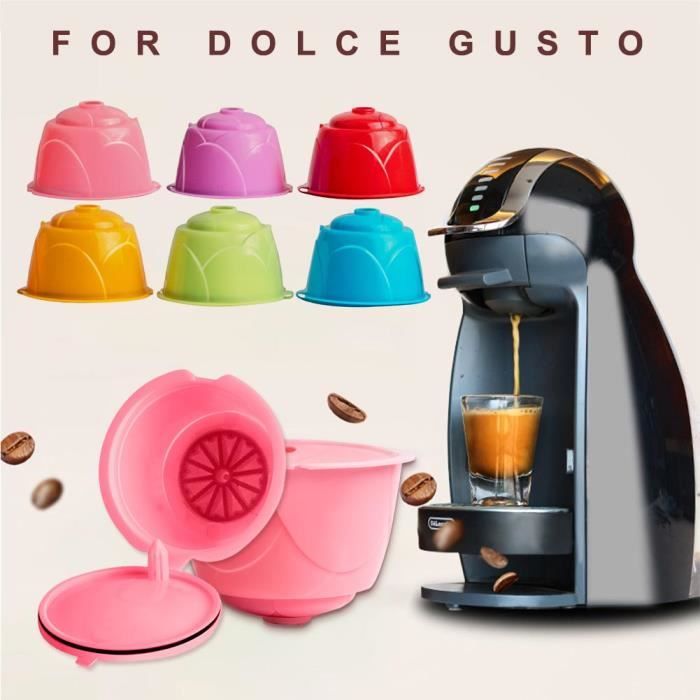 Capsules Café Réutilisables Pour Dolce Gusto - Lot De 6 Avec Cuillères Et Brosses - Écologiques Et économiques - 14