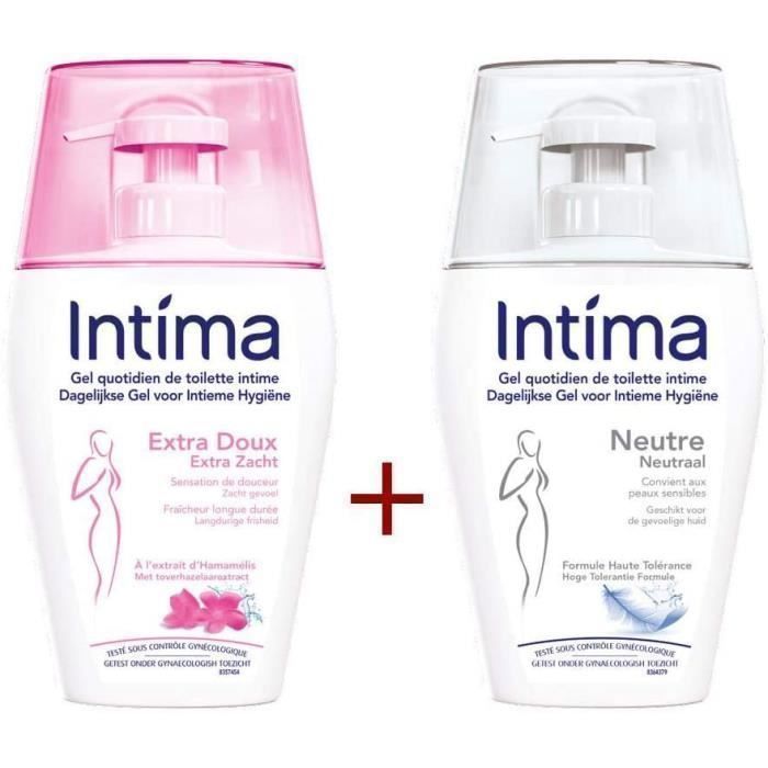 Toilette intime Intima Hygiène Féminine - Gels Intime - Extra Doux 200ml +  Gel Neutre 200ml 3572 - Cdiscount Au quotidien