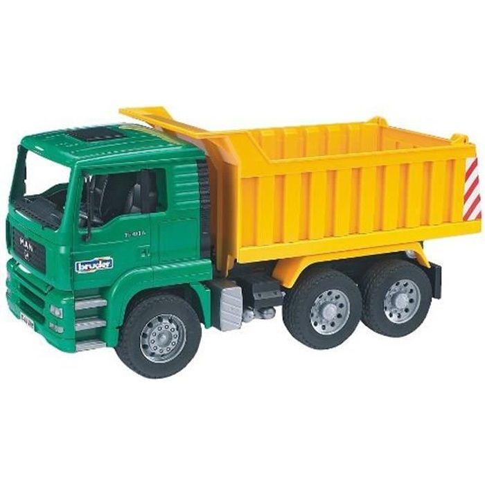 bruder Camion-Benne Man avec pelleteuse Liebherr 1:16