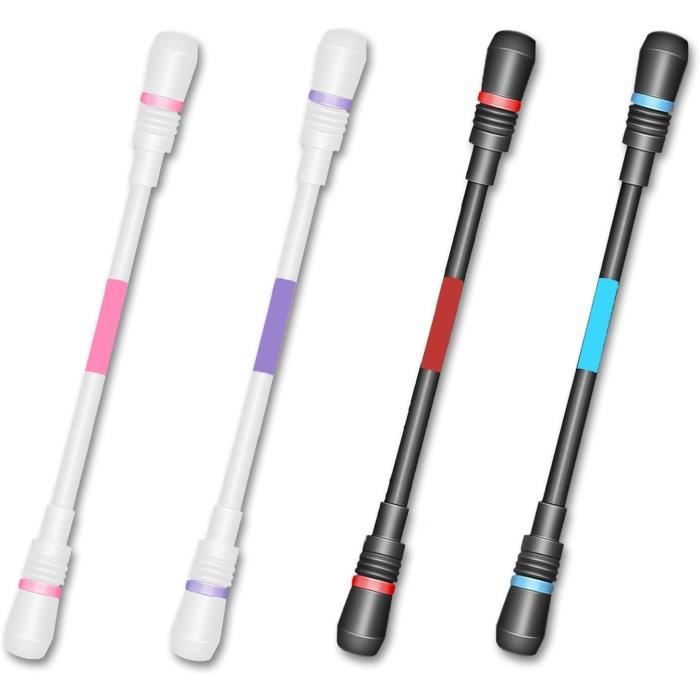 Ulikey Stylos Rotatifs Antidérapants, 2 Pièces Stylos Spinning Pour